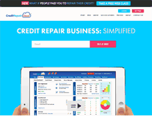 Tablet Screenshot of creditrepaircloud.com